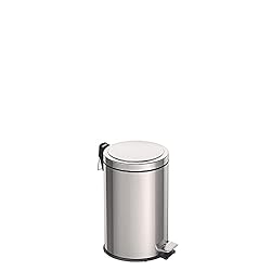 TRAMONTINA Lixeira com Pedal Tramontina Brasil em Aço Inox 12 L