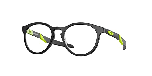 Oakley OY8014 Round Prescription Eyewear Frames, Satin Black/Demo Lens, 46 mm