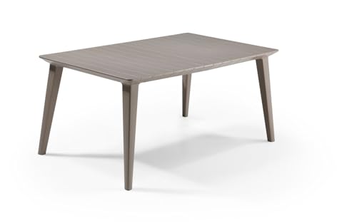 Keter Lima Outdoor Dining Table, Cappuccino 230781