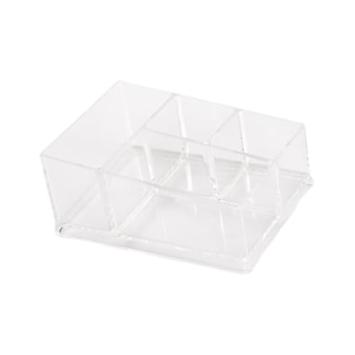 Bothyi Sugar Packet Holder Storage Box Organizer Business Cards Holder Tea Bag Bowl for Restaurant Pantry Cabinet Multipurpose Clear, 19.6x14.4x8.5cm