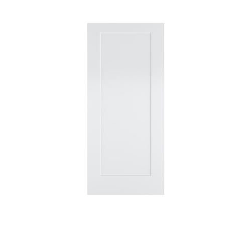Image of BARNSMITH 36x80 in 1-Panel White Primed Molded Door Slab, Shaker Style Paintable Hollow Core Interior Door Panel, for Pocket, Swing, Sliding Door, Durable and Lightweight, No Assembly Required