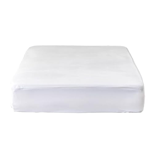 Image of Kingnex Waterproof Mattress Protector Twin Size Bamboo Cotton Hypoallergenic Breathable Mattress Pad Cover