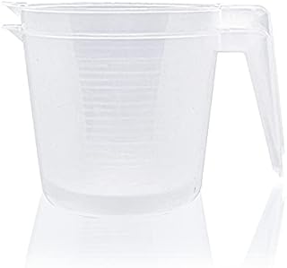 1Litre Measuring Jug - 2 Pack of 1L Measuring Jugs Made with 100% Non-Toxic Plastic Jug - Perfect Measuring Scales for Your Kitchen Water Jug Plastic Measuring Jugs Gravy Jug