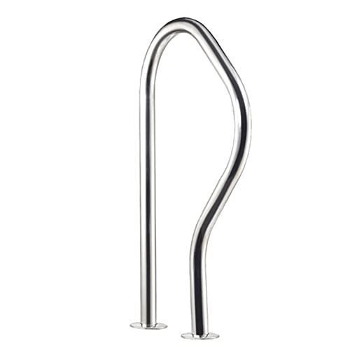 Swimming Pool Safety Hand Rail Swimming Pool Handrail, Pool Steps Hand Rail for Inground Entrances，Stainless Steel Non-Slip Stair Railing Safety Grab Bars，250kg Load Capacity (Size : 1 - pcs)