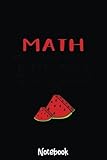  Math The Ony Place Where People Buy 66 Watermelons - Teacher Notebook Vintage: Graph Paper Notebook, Grid Paper for Math and Science Students, Quad Ruled 4x4 110 Pages, 6x5618