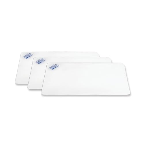 Rada Cutlery CB3 Small Cutting Boards 7" x 10", Plastic, White