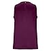 bawilom Women's Silk Satin Tank Tops Summer Sleeveless Slim Fitted Crewneck Casual Tee Shirts Trendy Fashion Dressy Clothes Purple