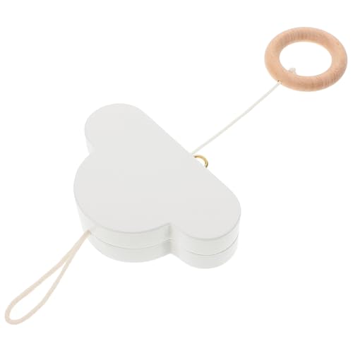 minkissy Móvil para Cuna con Campana y Música Decoración Vintage y Temática Nube para Recién Nacidos Accesorio Seguro y Portátil para Habitación Infantil