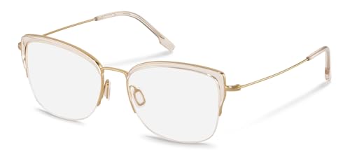 Cadre de prescription Rodenstock R7138 53 en beige et doré pour femmes raffinées