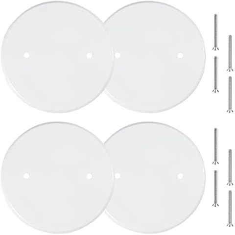 Jicoyin 4 Packs 5 Inch Ceiling Cover Plates Cover