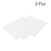 PATIKIL Alumina Ceramic Sheet Square Cooling Pad Insulating Sheet 3pcs High Hardness for MOS Transistor 100x100x0.5mm(4x4x0.02)