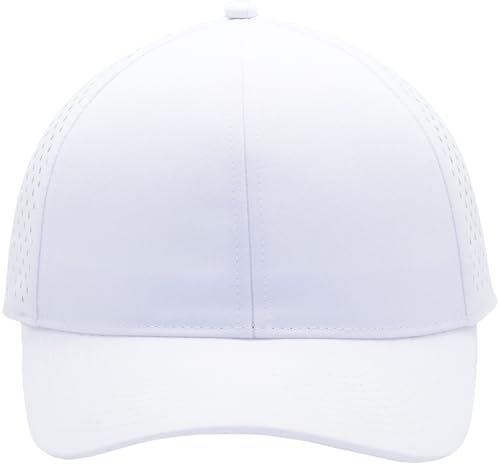 Image of Men's Baseball Cap Fits OSFM & XXL Laser Perforated Golf Ball Hat Water Resistant Quick Dry Adjustable Snapback Caps