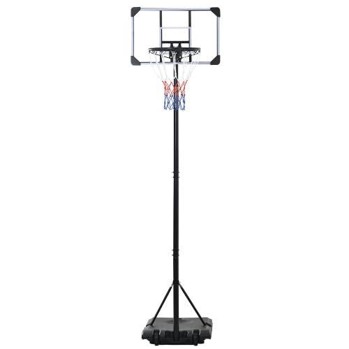 　新品　組み立て　高さ調節 バスケットゴール 7号球対応 屋外 室内 165cm～210cm Amazon | 【LifeRed】 バスケットゴール 7号球対応 (屋外 室内 練習用