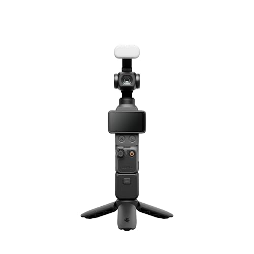 Image of DJI Osmo Pocket 4 Creator Combo 3-Axis Gimbal Camera with 4K Video, AI Tracking, Wireless Mic, Touchscreen Display, Stabilized Vlogging Camera for YouTube, Travel & Content Creation