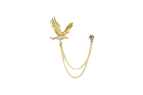 Badge de casquette aigle doré pour personnaliser vos tenues de cérémonie et soirées