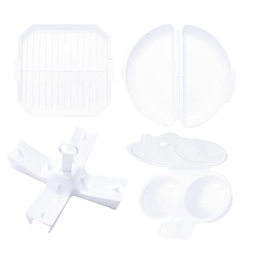 Cabilock Herd Mikrowelle Dampfgarer Kit Backen Werkzeug Set Fried Box Kartoffel Rack Grill Weiß Leicht Zu Reinigen