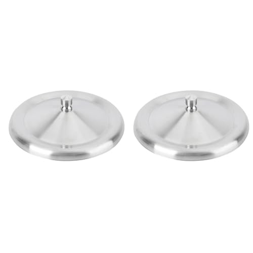 HOMOCONO 2piezas Tapa Redonda de Acero Inoxidable para Taza Cubierta Práctica y Hermética Resistente Altas Temperaturas Fácil de Limpiar para Vasos y Termos