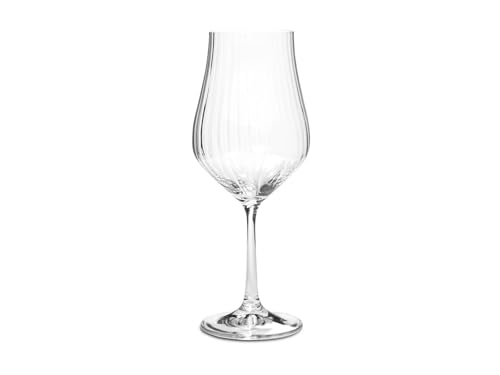 Bohemia Tulipa Optique Lot de 6 Verres à Pied 35 cl