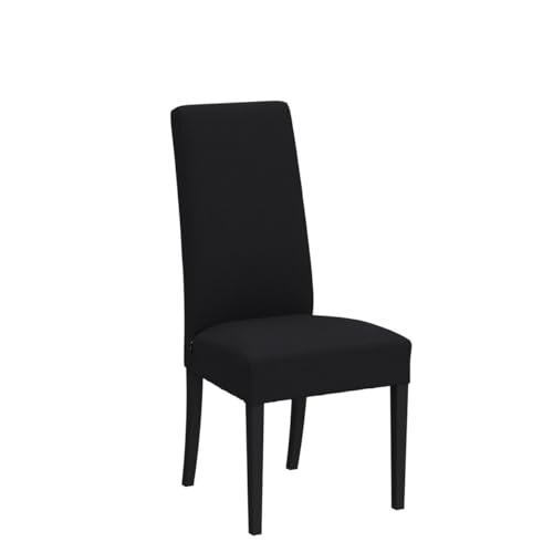 Miniatura 4 de Tommychairs - Set 4 Sillas Chiara Para Cocina, Comedor, Bar Y Restaurante, Solida Estructura En Madera De Haya Y Asiento Tapizado En Tejido Color Negro