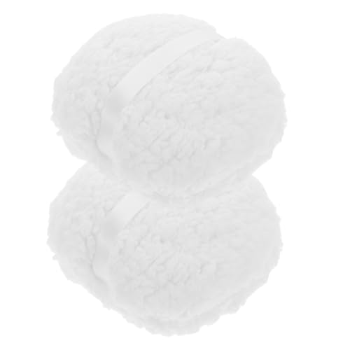 HAMPPLIES 2piezas De Polvo De Felpa Extragrande Aplicador De Polvos Corporales Lavable Suave Para Después Del Baño y Viajes