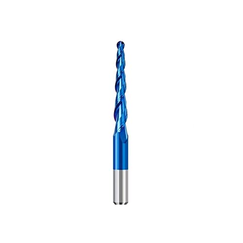 Fraise carbure R1.0x20 avec évacuation rapide des copeaux pour reliefs bois 3D sans brûlure