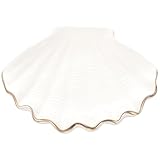 ULTECHNOVO Bandeja de Almacenamiento de Cerámica para Joyas y Baratijas, Diseño Elegante y Funcional, Tamaño Mediano, para Mujer, Uso en Baño y Escritorio