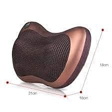 Image of Mishti Car And Home Body Massage Pillow Neck Massager Cushion Seat Stress Pain Relief Relax Massage Car Or Electronic Massage Pillow Massager Ball Neck Shoulder Massager