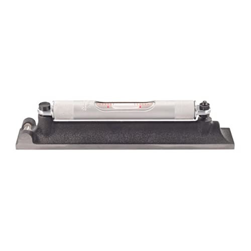 Image of Starrett Machinists' Level with Ground and Graduated Main Vial - Ideal for Machine Shop and Tool Room Use - 8 inch Length, Cross Test Vial, Without Case - 98-8