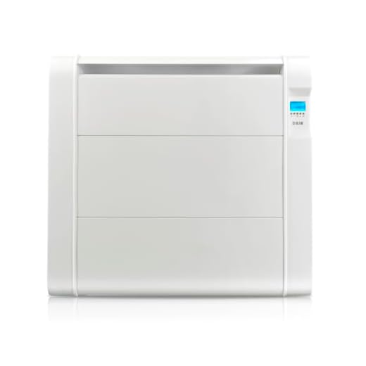 HJM Emisor Térmico Bajo Consumo AMD 1500, Calor Rápido, Programación 24/7, Funciones Ahorro, Turbo Programable, 1500W, Blanco