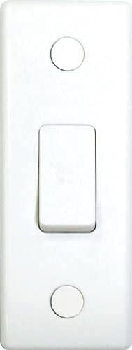 Moulded White 10A 10AX Architrave Switch 1 gang 2 way