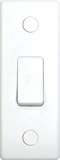 Moulded White 10A 10AX Architrave Switch 1 gang 2 way