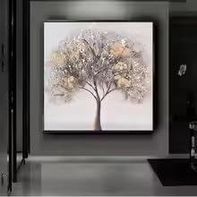 Tableau nordique abstrait pour illuminer les murs de votre salon moderne