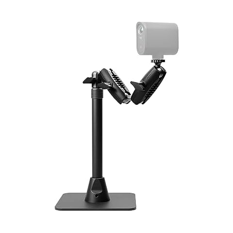 Logitech for Creators Mevo Table Stand, Versatile and Stable Stand for Mevo Cameras at a Table or Desk - Black Cover