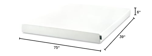 Zinus 6 Inch Twin Green Tea Memory Foam Mattress [New Version], Fiberglass Free, Medium Firm Feel, Zoned Pressure Relief, Certified Safe Foams & Fabric, Mattress in A Box