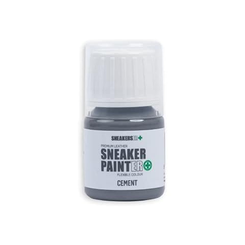 SNEAKERS ER Premium Leather Flexible Sneaker/Trainer Paint for Sneakers, Trainers, Shoes and Footwear: CEMENT - 30ml Cover