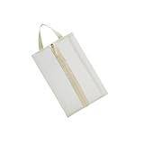 [NUEAYMS] 1. Bolsa de viaje resistente al agua con bolsillo de malla para almacenamiento y uso doméstico, color beige
