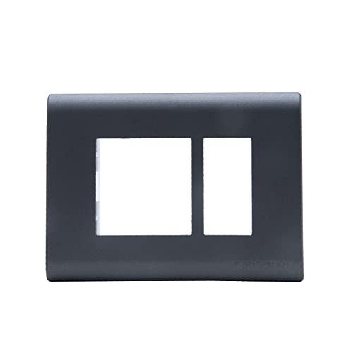 Image of Wipro Northwest Nowa 3 Module cover plate, Sliver Grey (pack of 1)