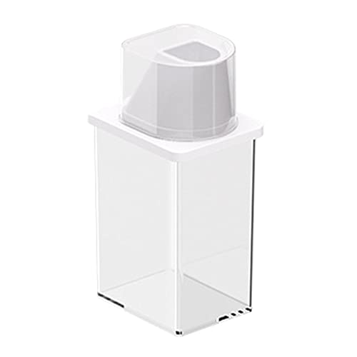 Genikeer Dispensador de almacenamiento de detergentes – 1200 ml dispensador de detergente líquido transparente caja de almacenamiento – dispensador de detergente para baño e inodoros
