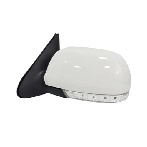 Rétroviseur latéral pliant gauche pour Hyundai Santa Fe 2008-2012 blanc 7 broches