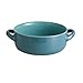 Duże miski do zupy z uchwytem, ceramiczne miseczki na płatki śniadaniowe szerokie porcelanowe miseczki do francuskiego gulaszu z cebuli owsianej-zielone-125 ml