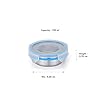 STEELLOCK Stainless Steel Airtight Container with Lid | Leakproof, BPA-Free | Multipurpose Food Storage Containers/Tiffin/Dabba for Office, School & Kitchen | SL-1200-set of 4, 150ml each, Blue