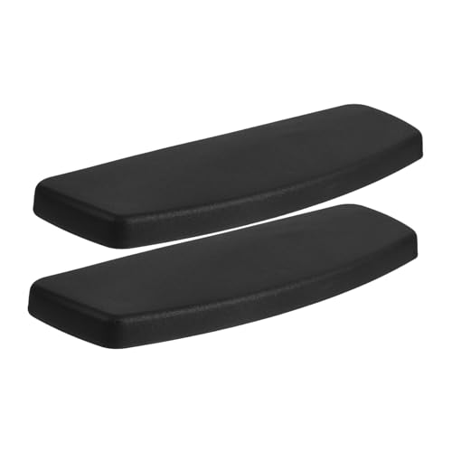 GLEAVI 1pair Desk Chair Armrest Parts Plastic Armrest Pads Elbow Support Pads Replacement for Office Chairs Easy Installation