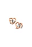 Stil: Ohrstecker Boccia Titan Damen-Ohrringe Herz Rosé 05029-03