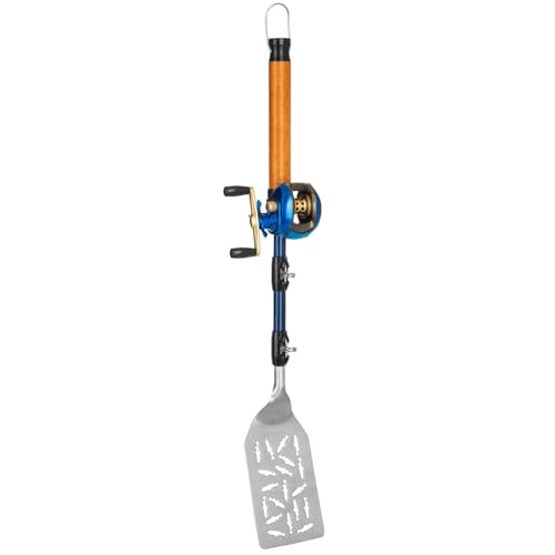 Hobby Lobby Fishing Rod Handle Spatula, 18.5 inch, Blue and Gold