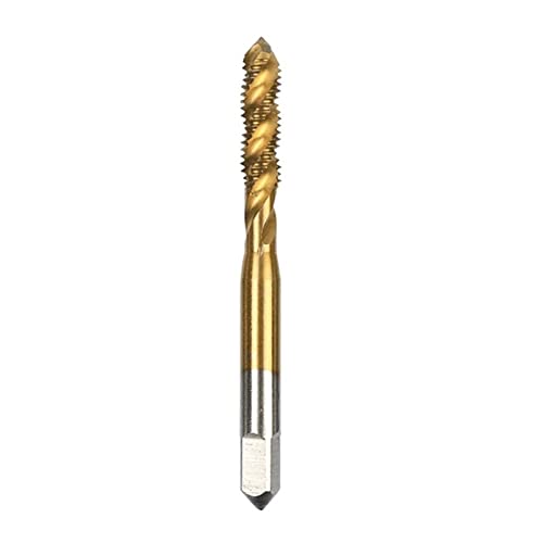 1PCS Titanium Coated Hss M3 M4 M5 M6 M8 Spiral Pointed Taps Thread Tap Drill Metric Spiral Fluted Machine Screw Tap MINGPING (Size : M8)