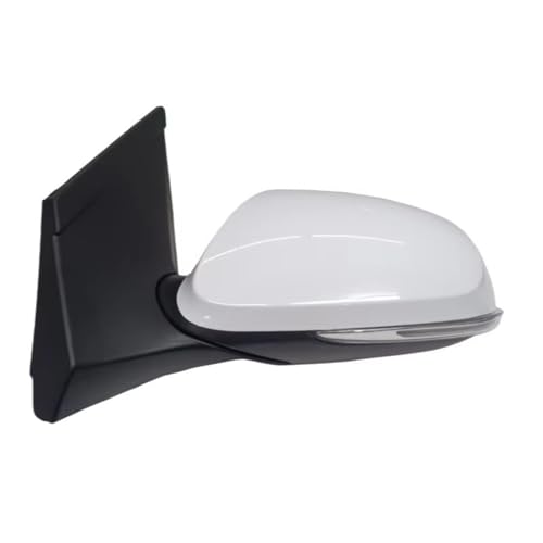 For Hyundai I10 GRAND 2013-2019 Car Left And Right Sides Electric Lamp-equipped Heated Folding Rearview Mirror Assembly(8-Pin White L)