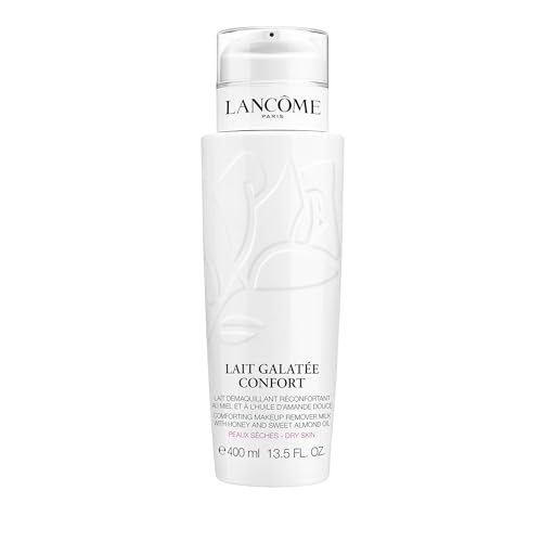 Lancôme Galatée Confort Cleansing Milk, Instantly Comforting and Hydrating Facial Cleanser and Makeup Remover for Dry Skin with Nourishing Honey, Sweet Almond Extract and Milk Proteins, Large 400ml