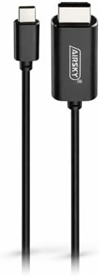 Coverzone Type-C to HDMI Kablo 2 Metre 4K Ultra HD Görüntü Aktarım Kablosu – Type C HDMI TV Bağlantı Kablosu – Telefon Tablet Laptop Ekran Yansıtma Adaptörü – HDTV Monitör Projeksiyon | AS4K2 - Görsel 1