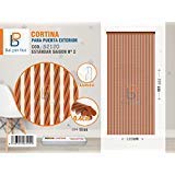 BAI PIN HUI Cortina para Puerta Exterior (MARRÓN Claro)