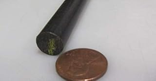 Black Acetal POM Round Rod Delrin 1.875
